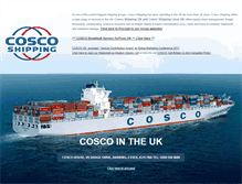 Tablet Screenshot of cosco.co.uk